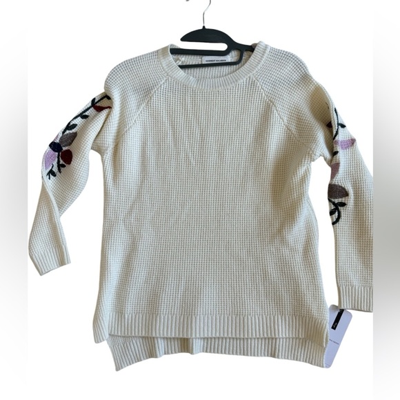 Cotton knit high low sweater - Picture 1 of 3